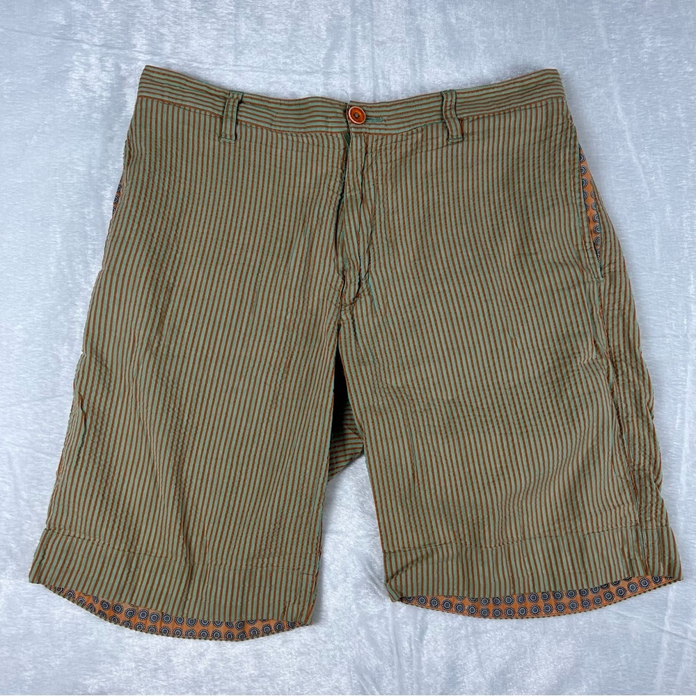 Robert Graham Cotton Striped Shorts Mens Medium